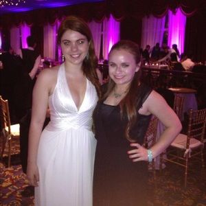 White BCBG dress